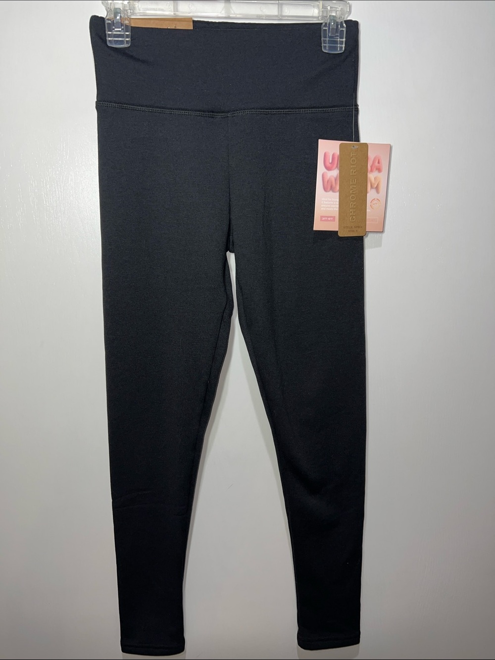 Chrome Riot Ultra Warm Black Leggings S